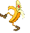 на банан